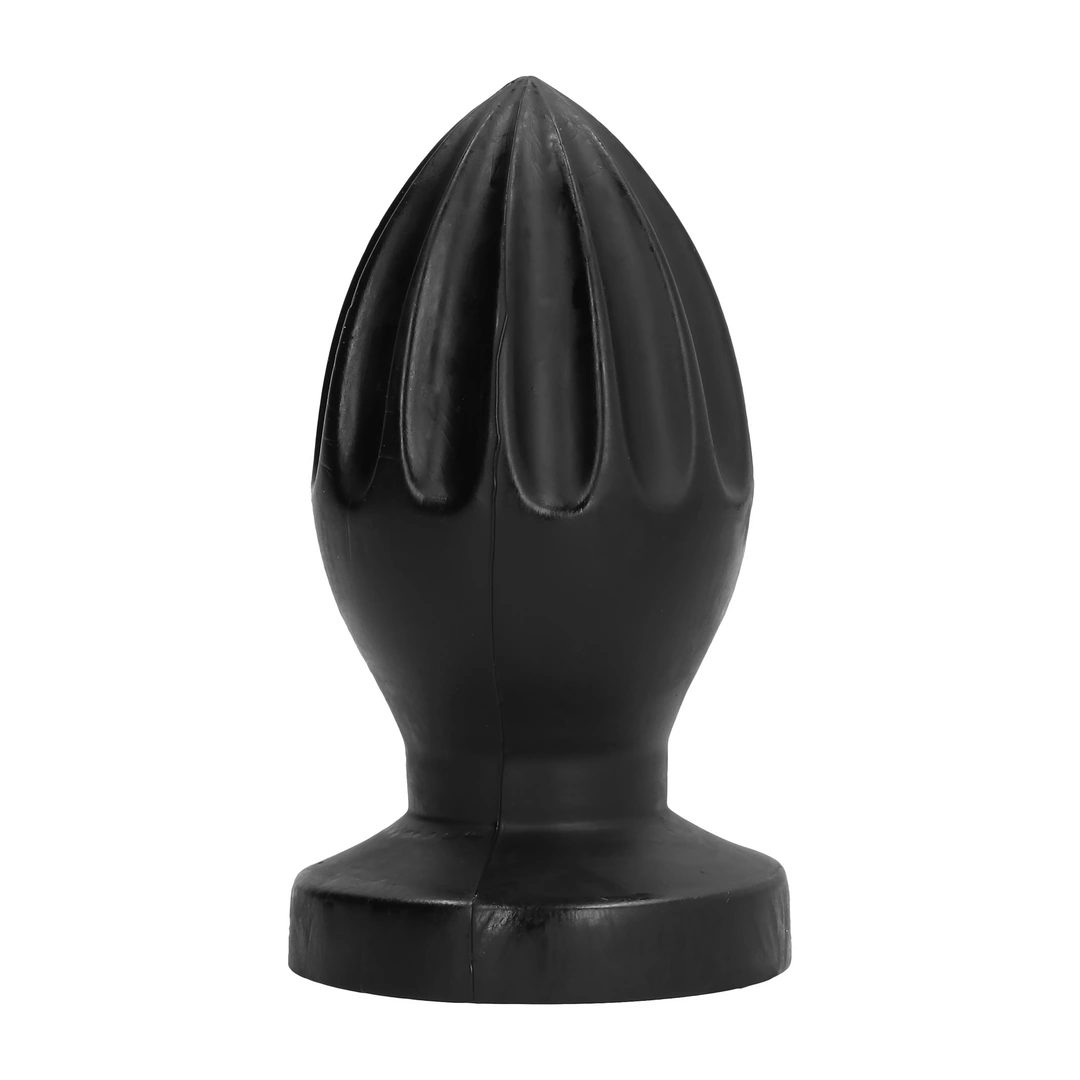 Main image of All Black 0719 Intimate Plug 12 cm - Deep Groove, Smooth Texture, Black