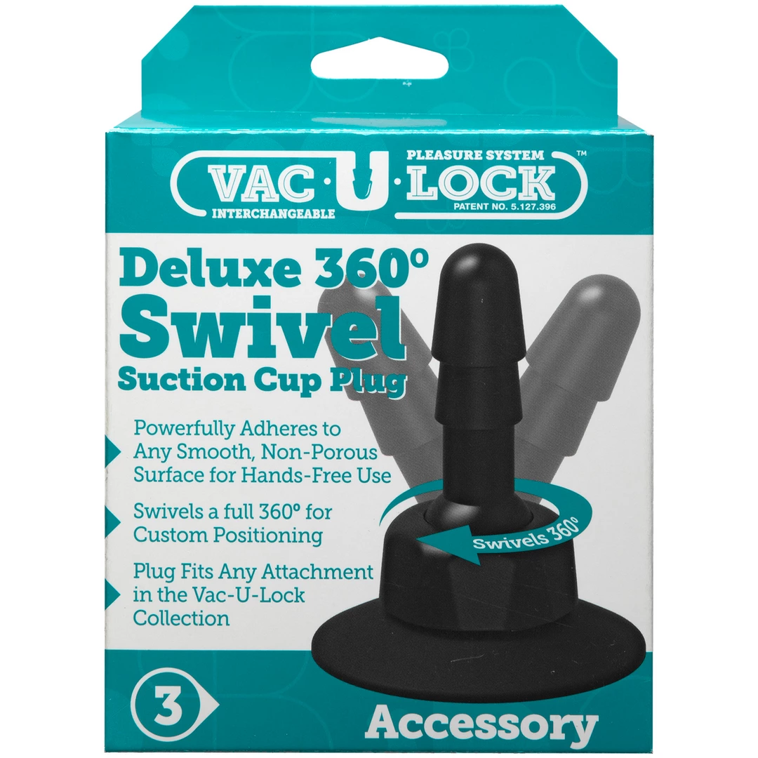 Image of Doc Johnson Vac-U-Lock Deluxe 360 Swivel Base Set with Suction Cup, 2 pcs