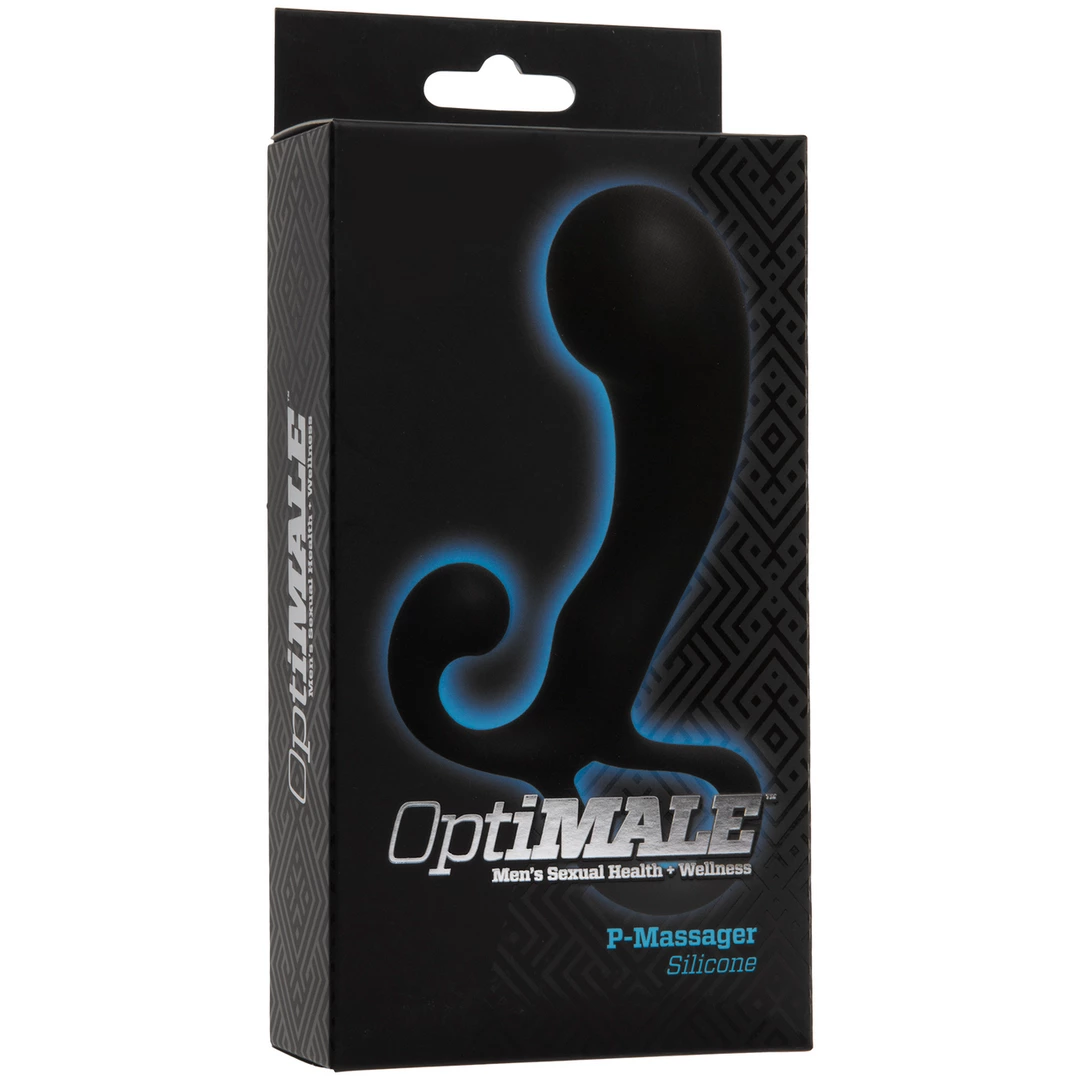 Image of Doc Johnson OptiMALE P-Massager Black Silicone Intimate Wellness Device