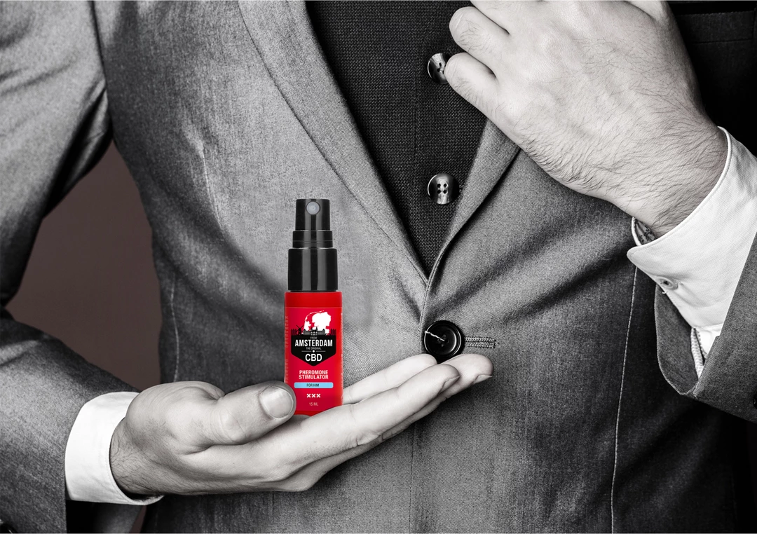 Image of CBD Amsterdam For Him Pheromone Perfume Spray 15ml - Sensfeel Formula