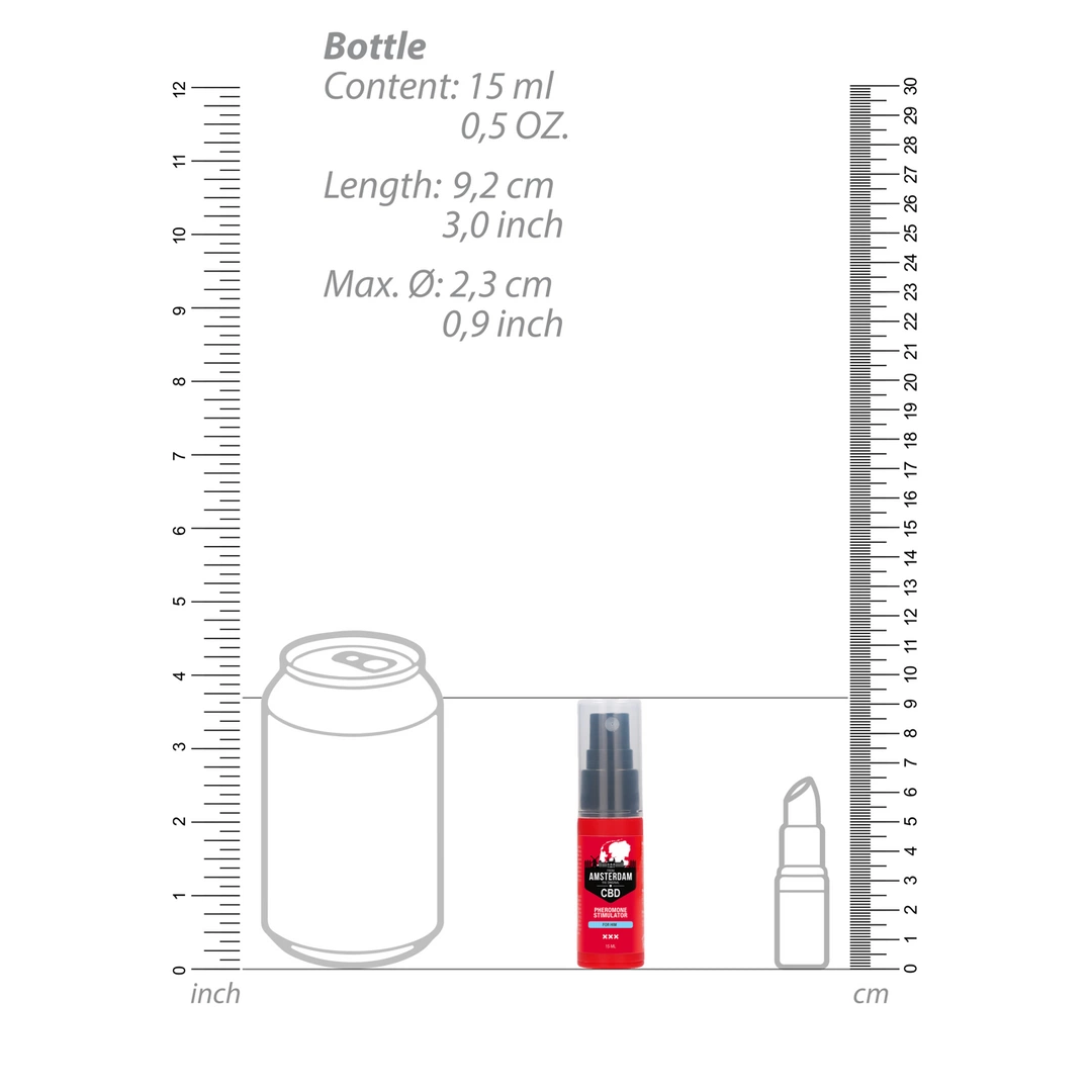 Image of CBD Amsterdam For Him Pheromone Perfume Spray 15ml - Sensfeel Formula