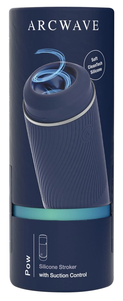 Main image of Arcwave Pow Blue Intimate Device with Suction Control, 18 cm, Silicone