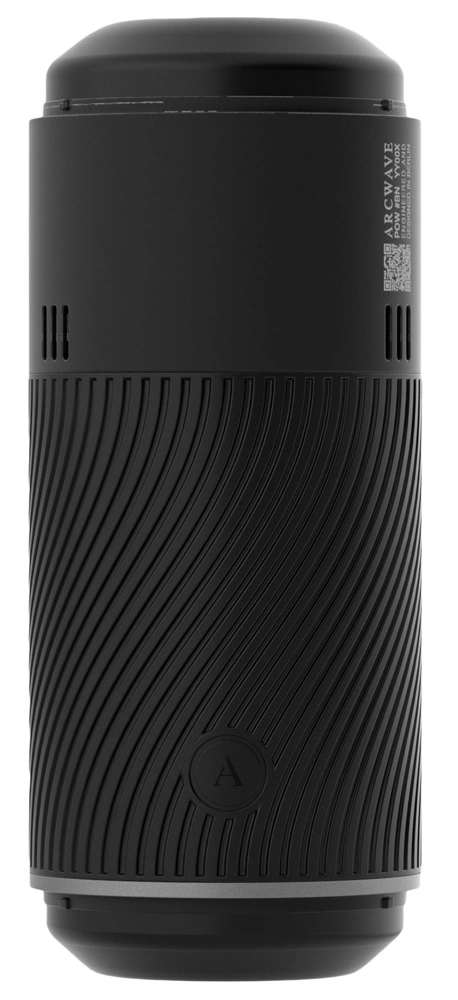 Image of Arcwave Pow Black Intimate Manual Device with Suction System 18 cm