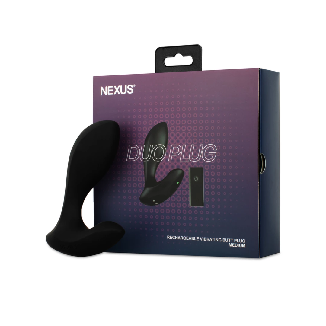 Image of Nexus Duo Medium Remote-Controlled Silicone Plug - 6 Modes, Waterproof