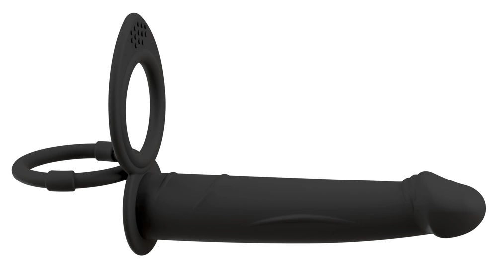 Image of Black Velvets RC Double Partner System Silicone, Waterproof, Black