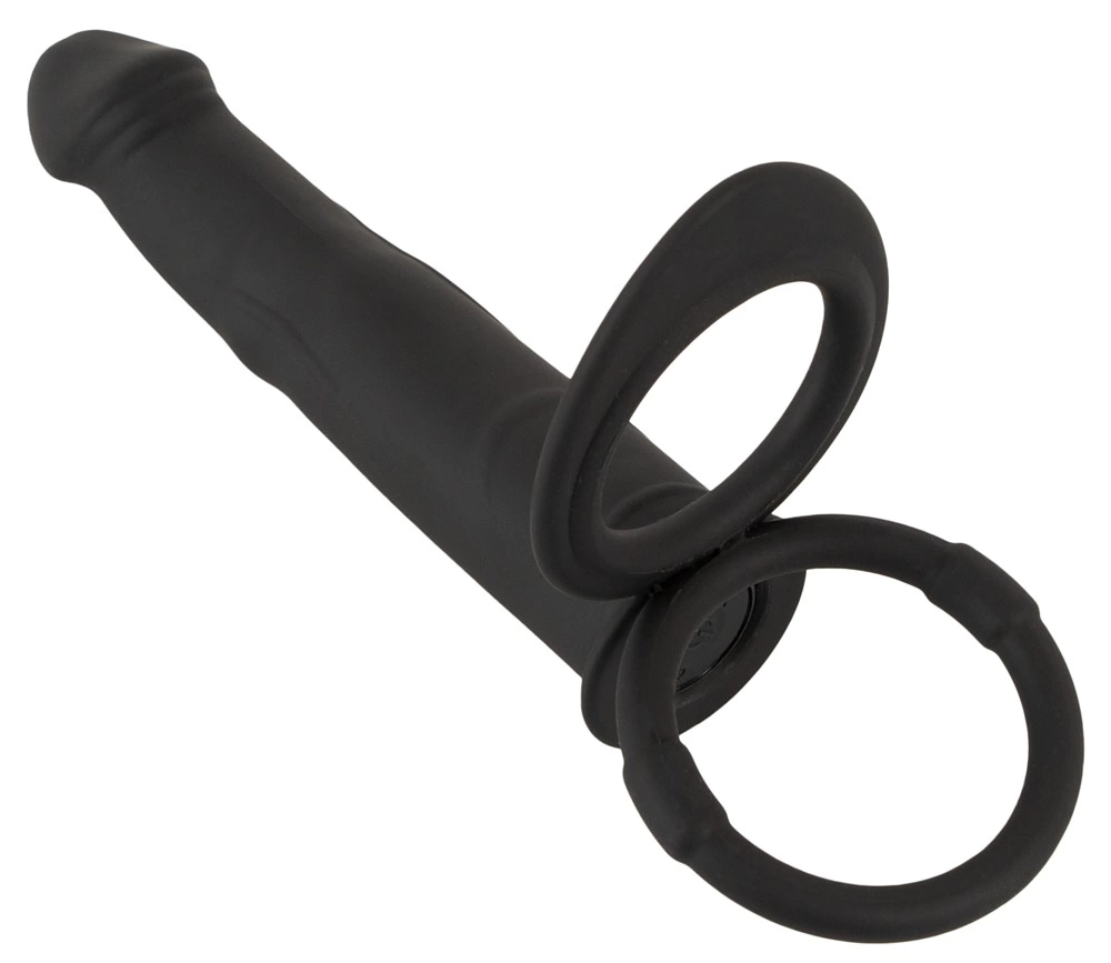 Image of Black Velvets RC Double Partner System Silicone, Waterproof, Black