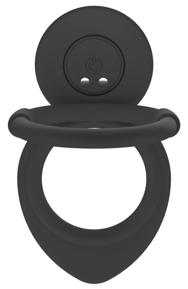 Image of Black Velvets RC Double Partner System Silicone, Waterproof, Black