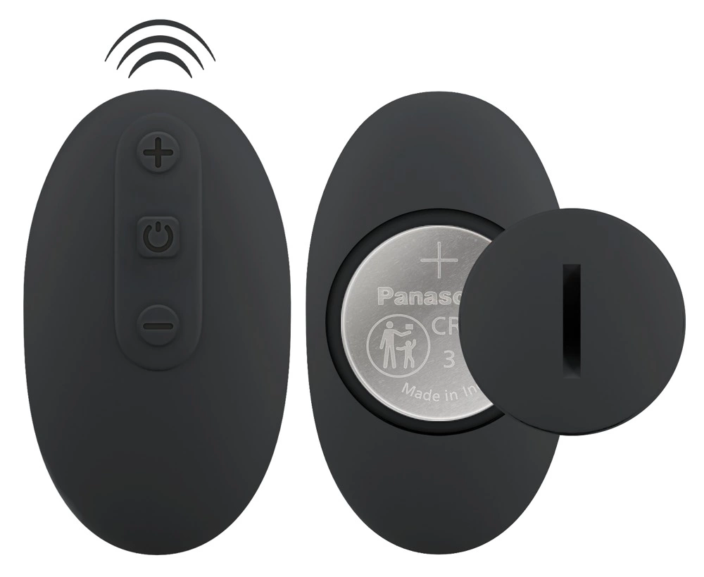 Image of Black Velvets RC Double Partner System Silicone, Waterproof, Black