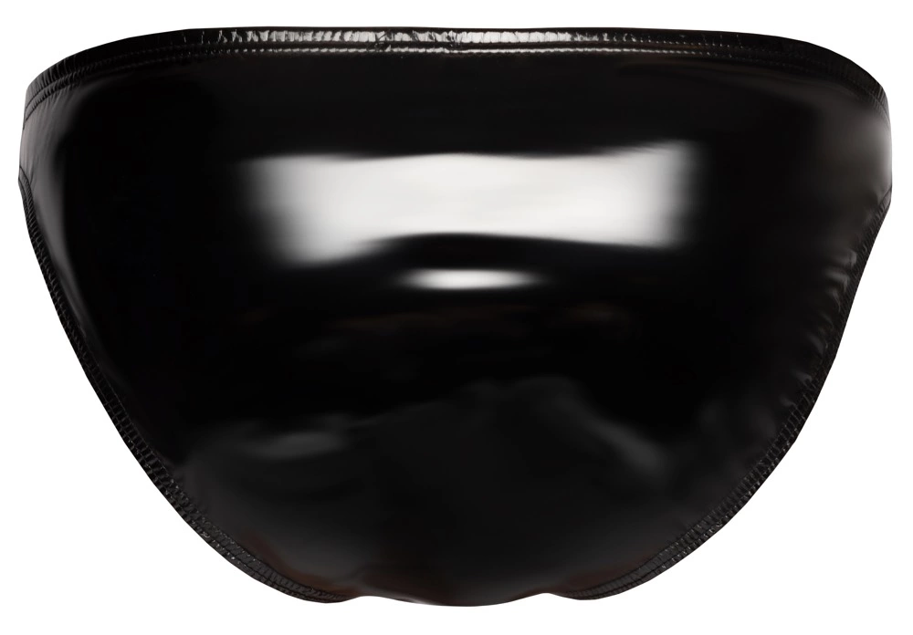 Image of Black Level Vinyl Briefs XL - Shiny 4-Way Stretch Black Underwear