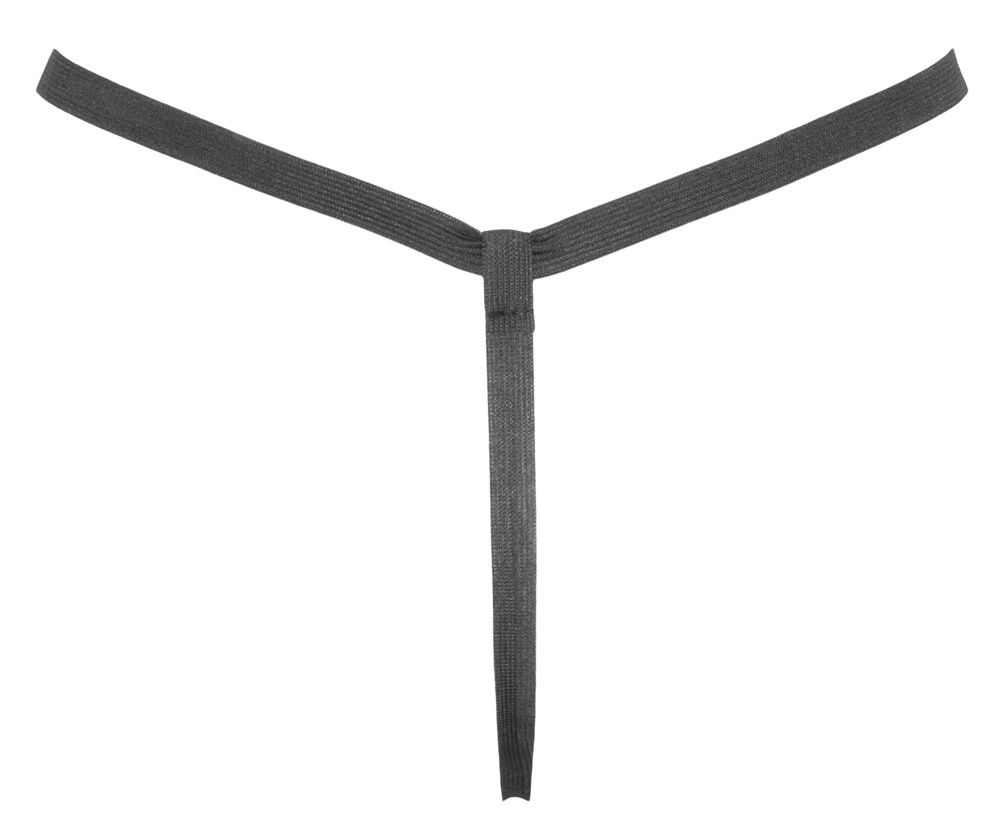 Image of Black Level Vinyl String XL/2XL Black Shiny Panel Adjustable Fit