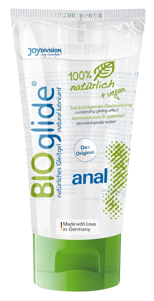 Main image of BIOglide Anal 80ml Water-Based Vegan Intimate Gel, Odourless, pH-Balanced