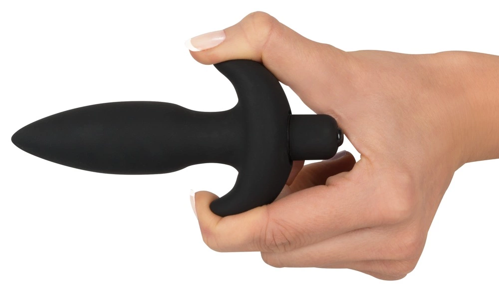 Image of Black Velvets Silicone Small Plug with Multi-Speed Vibration, 13 cm