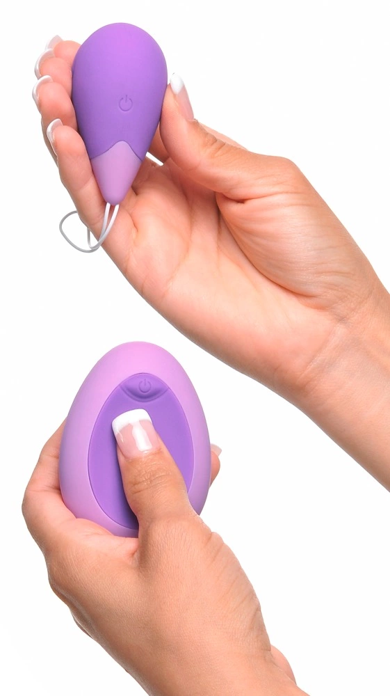 Image of Fantasy For Her Remote Kegel Excite Her Purple Silicone Intimate Trainer