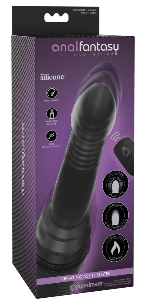 Main image of AFE Intimate Machine Vibrating Thrust & Warming Black 33.8cm