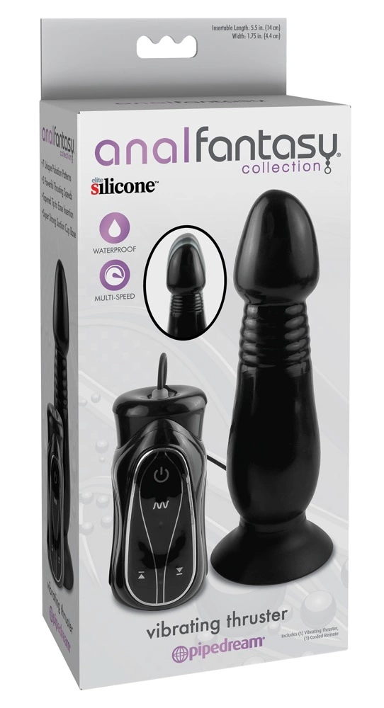 Main image of AFC Black Vibrating Thruster - 7 Modes, 3 Thrusting Speeds, 14 cm