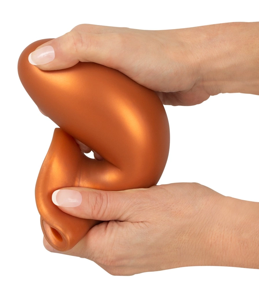 Image of ANOS Soft XL Cone-Shaped Intimate Plug with Suction Base 16 cm Black