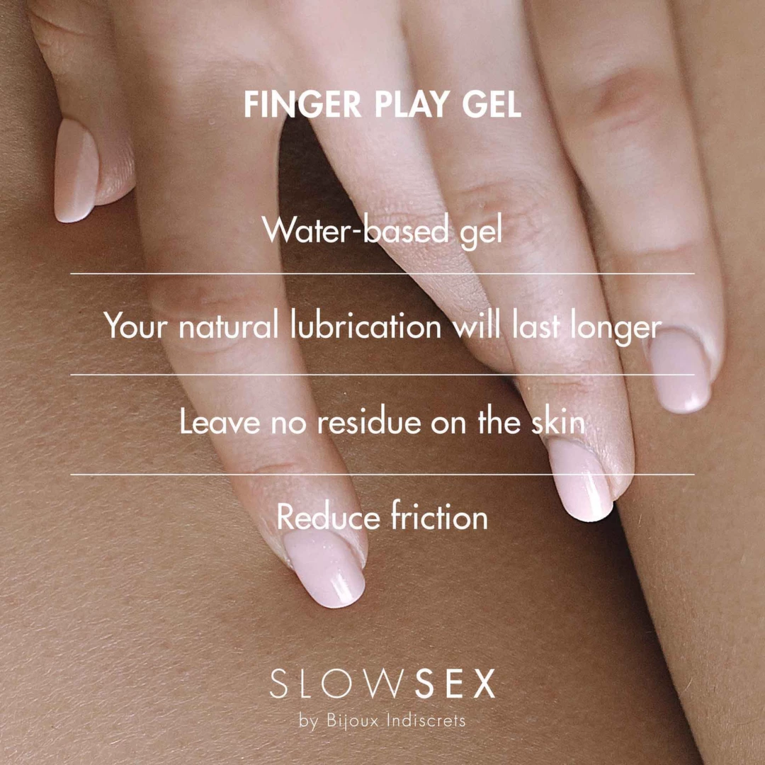 Image of Bijoux Indiscrets Slow Sex Coconut Finger Play Gel 30ml - Hydrating Formula