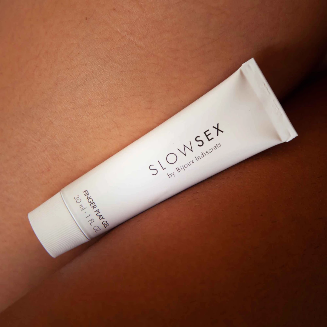 Image of Bijoux Indiscrets Slow Sex Coconut Finger Play Gel 30ml - Hydrating Formula