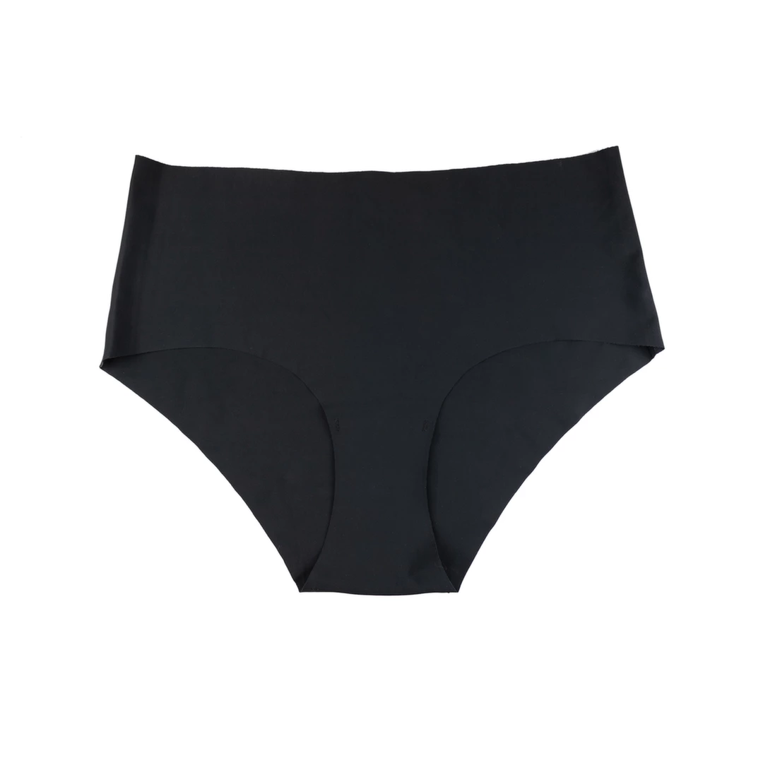 Image of Bye Bra Invisible High Brief 2-Pack Cotton Gusset Nude & Black XXL