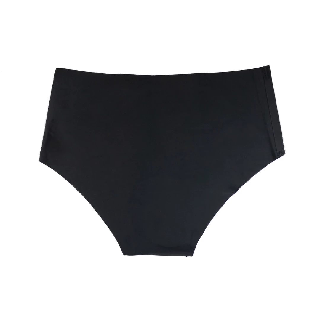 Image of Bye Bra Invisible High Brief 2-Pack Cotton Gusset Nude & Black XXL