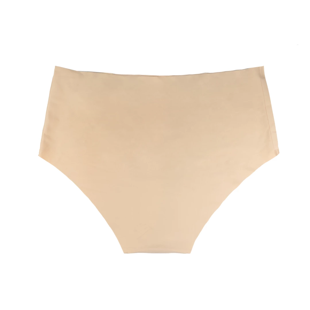 Image of Bye Bra Invisible High Brief 2-Pack Cotton Gusset Nude & Black XXL