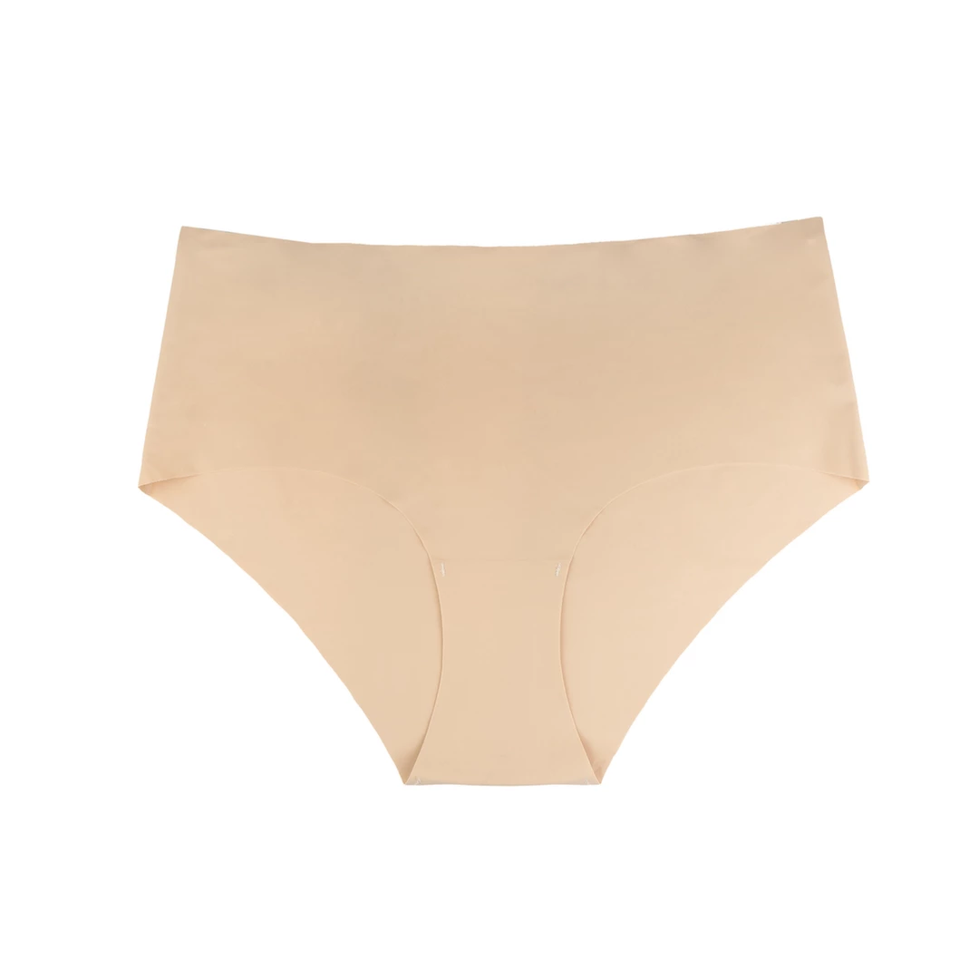 Image of Bye Bra Invisible High Brief 2-Pack Cotton Gusset Nude & Black XXL
