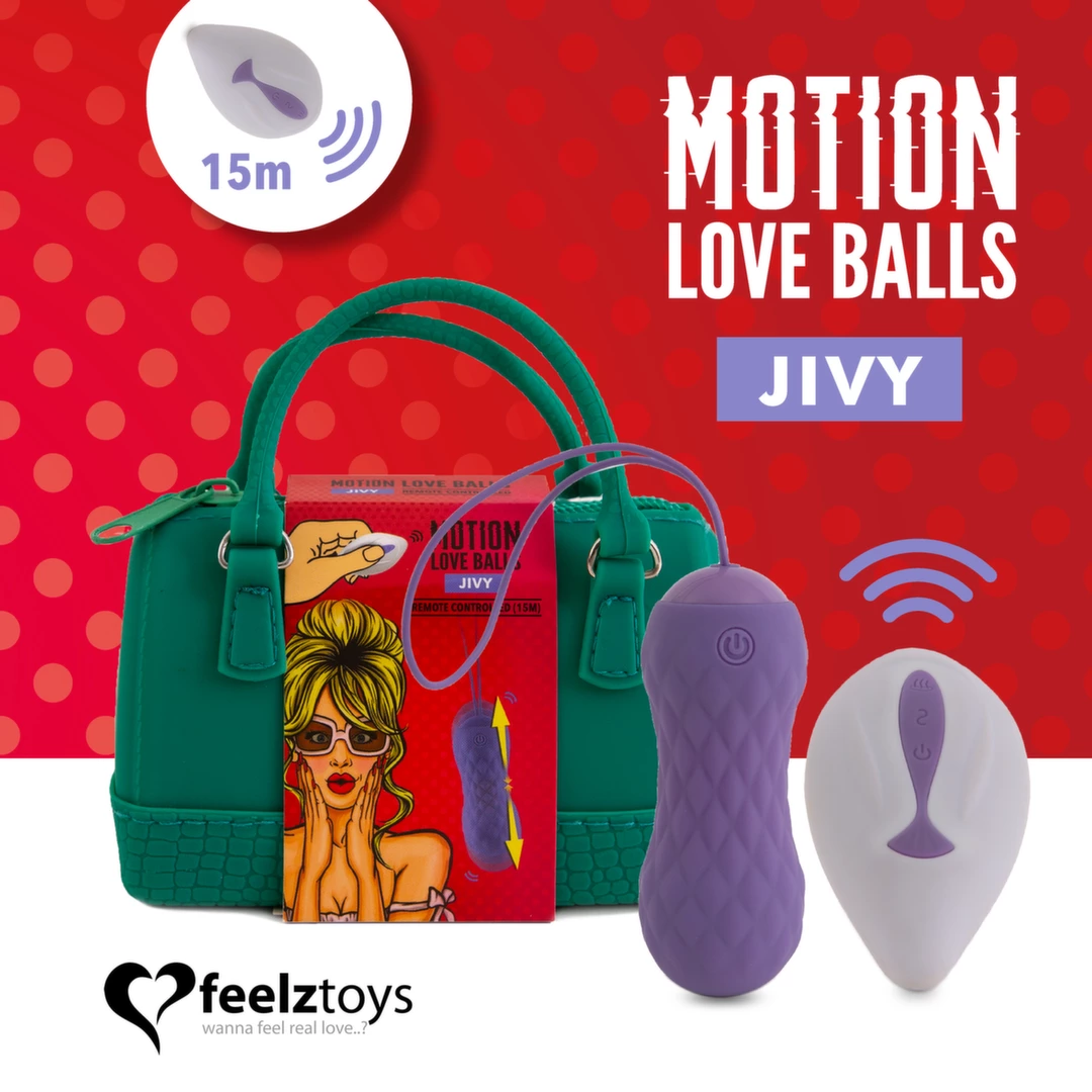 Main image of FeelzToys Jivy Motion Pelvic Floor Trainer with Remote, Waterproof, Pink