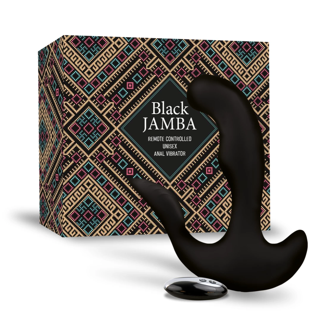 Main image of FeelzToys Jamba Black - Dual Motor Intimate Silicone Stimulator, 12.2 cm