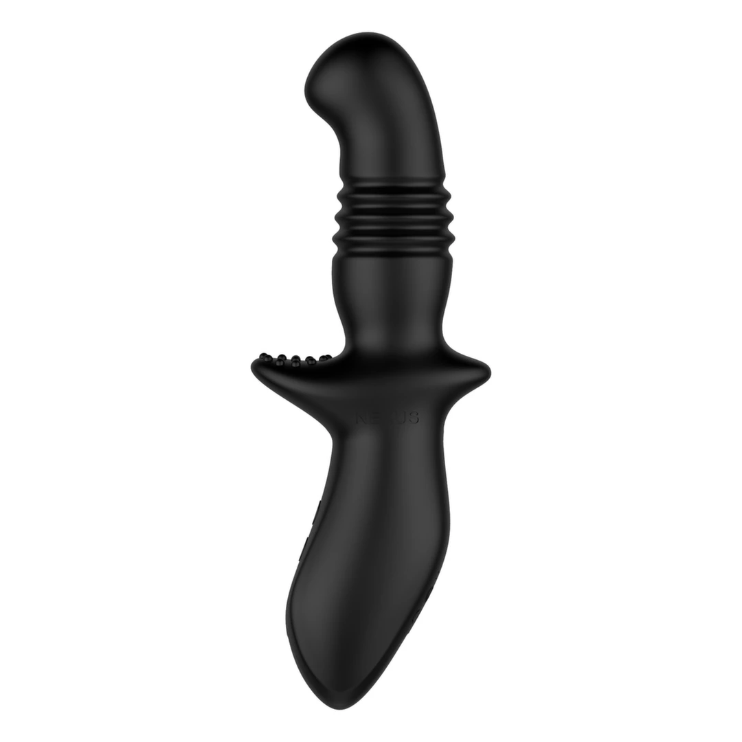 Image of Nexus Thrust Rechargeable Intimate Device with 3 Speeds, Black, 10cm