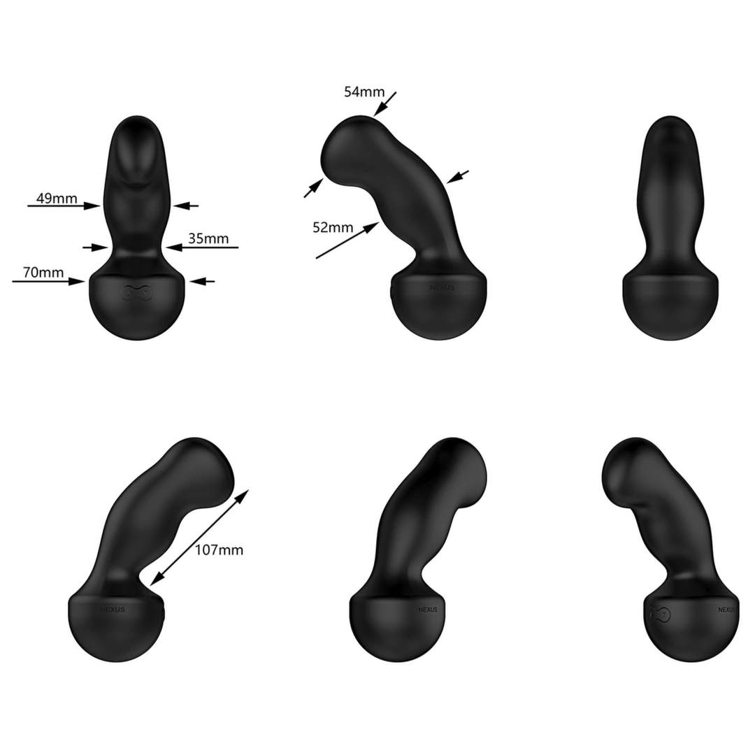 Image of Nexus Gyro Vibe Extreme Dual Motor Silicone Intimate Machine Black