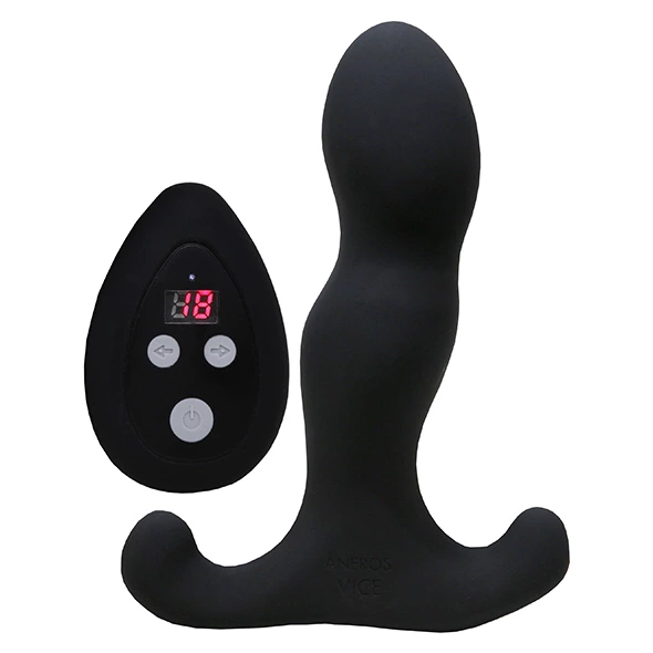 Main image of Aneros Vice 2 Black Dual-Motor Intimate Device with Remote 10.8cm