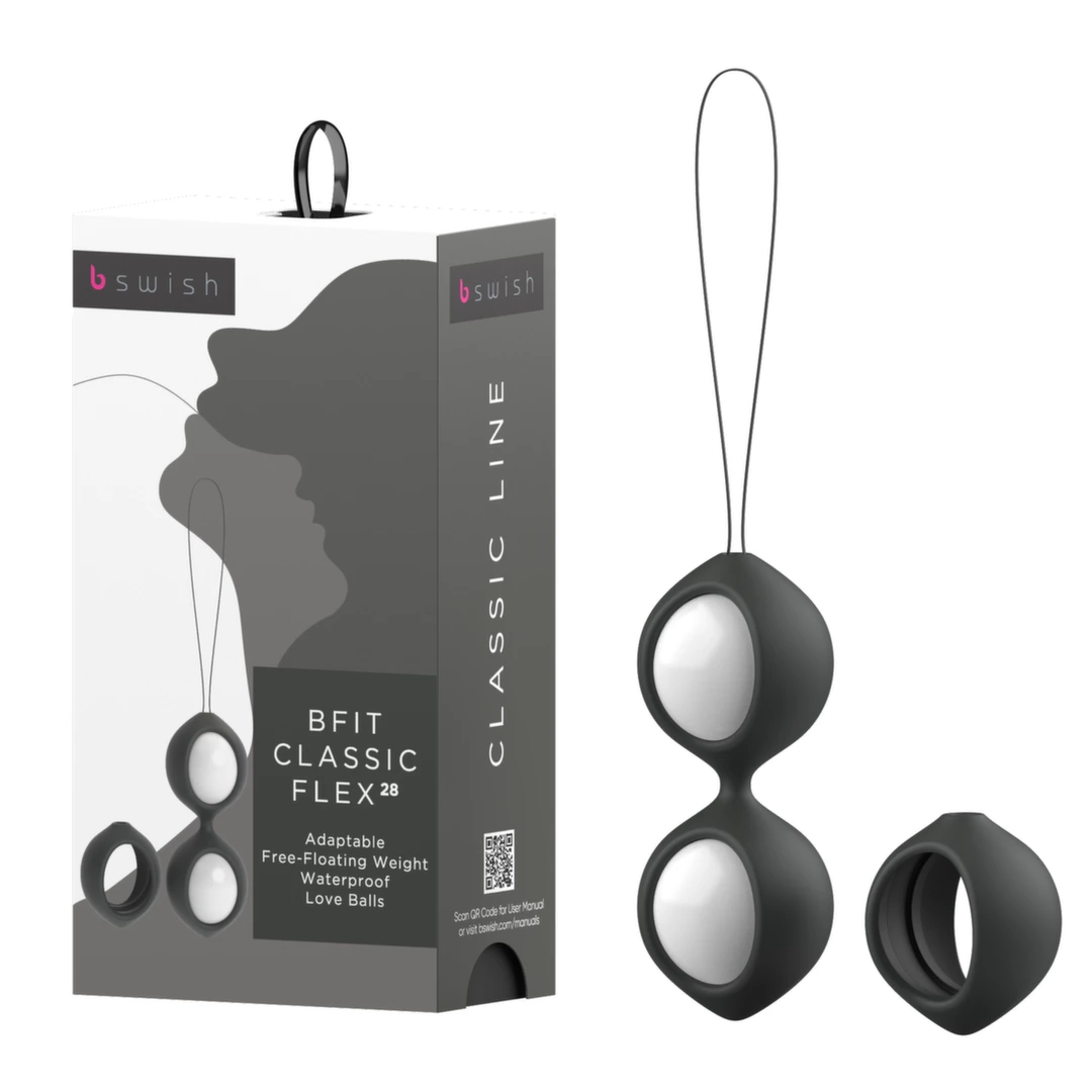 Image of B Swish bfit Classic Flex Black - Silicone Pelvic Floor Trainer 28g