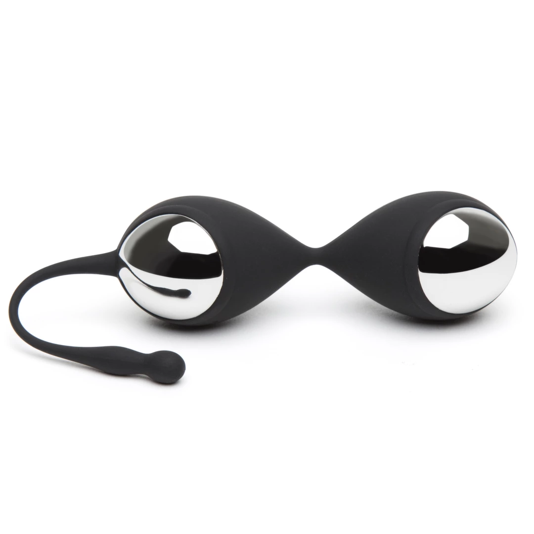 Main image of Fifty Shades of Grey Inner Goddess Kegel Ball Set Black/Silver 78g