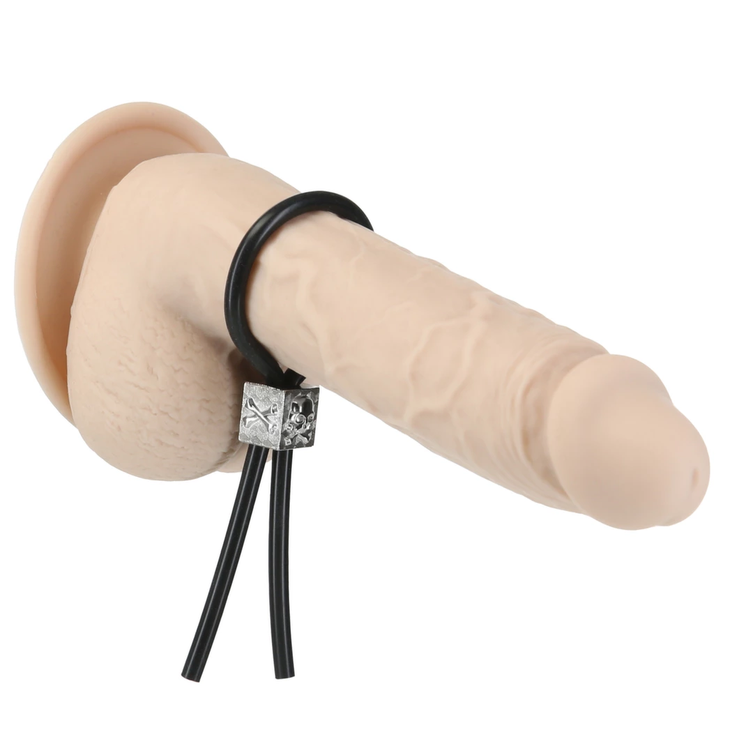 Main image of Lux Active Tether Adjustable Silicone Intimate Support Ring Black