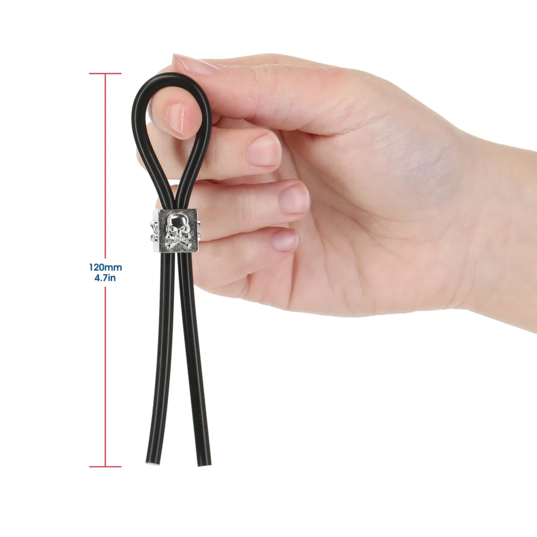 Image of Lux Active Tether Adjustable Silicone Intimate Support Ring Black