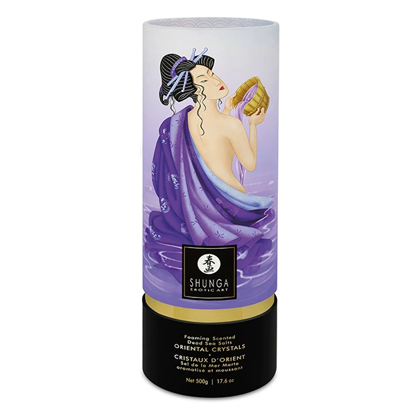 Image of Shunga Bath Salts Exotic Fruits 500g - Dead Sea Crystals & Fragrant Candle