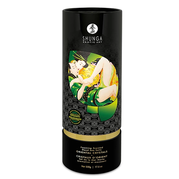 Image of Shunga Bath Salts Lotus Flower 500g - Dead Sea Crystals, Sky Blue