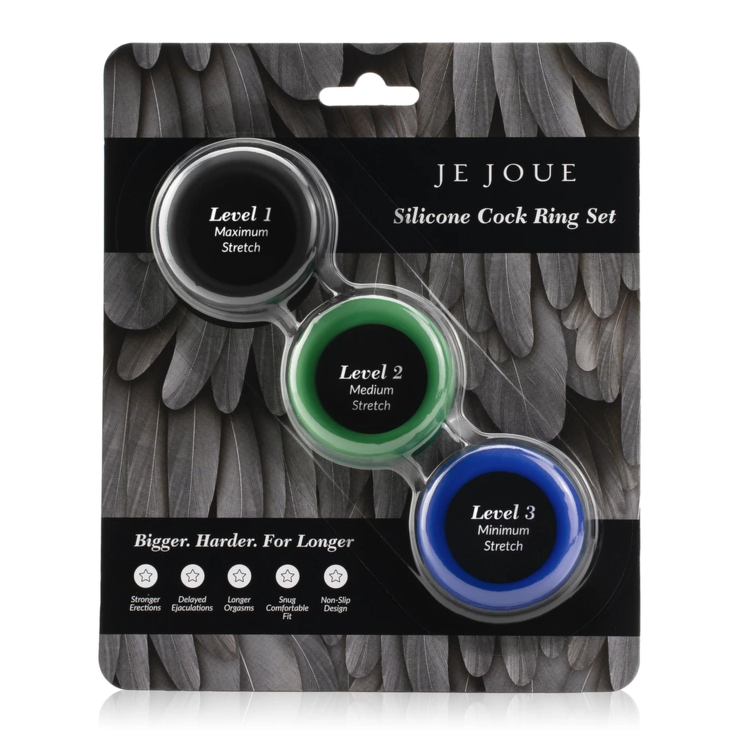 Image of Je Joue Silicone Ring Set 3-Pack - Adjustable Soft Touch System