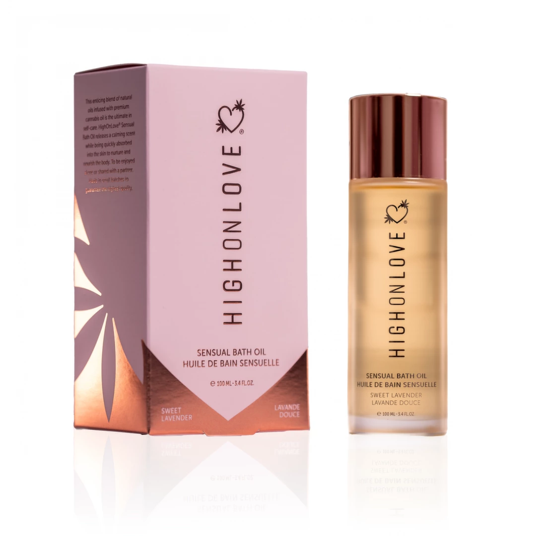 Main image of HighOnLove Bath Oil Lavender Honeybee 100 ml - Natural Relaxing Formula