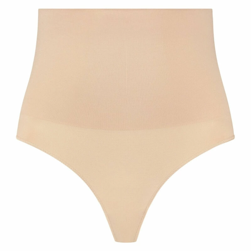Image of Bye Bra High Waist Seamless Thong Shaping Girdle Beige L