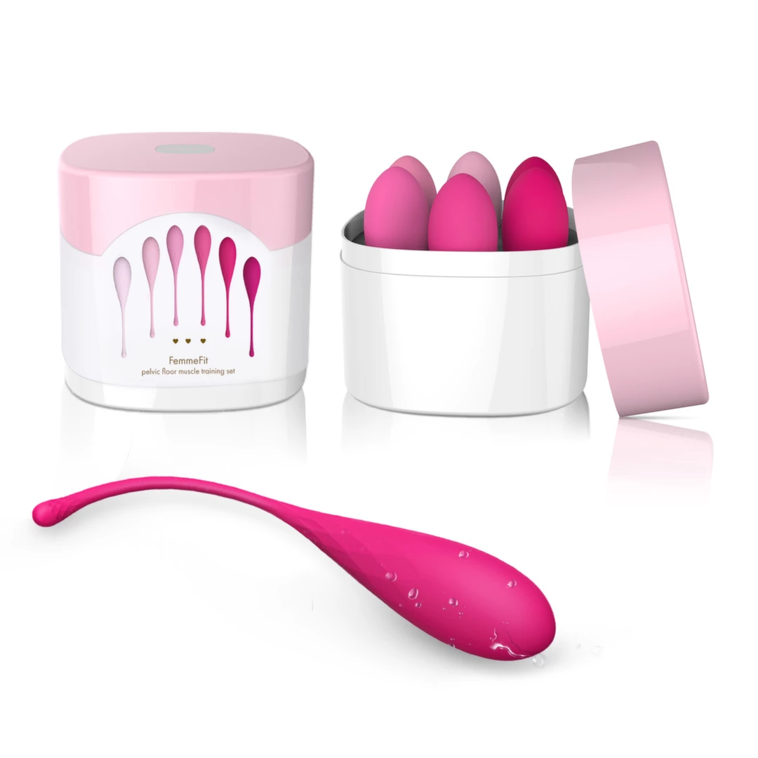 Main image of FeelzToys FemmeFit Pelvic Floor Muscle Trainer Set 6 Weights Silicone