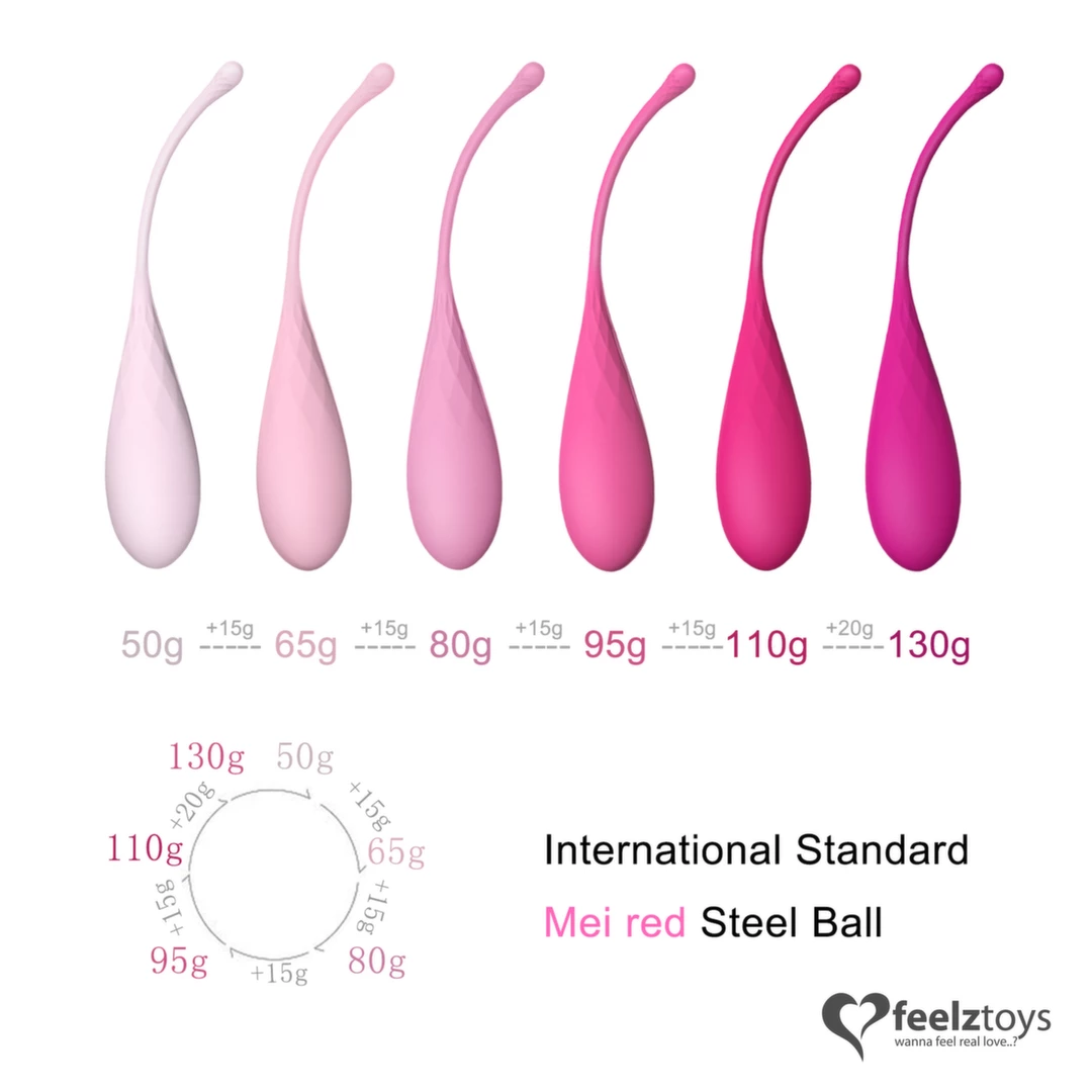 Image of FeelzToys FemmeFit Pelvic Floor Muscle Trainer Set 6 Weights Silicone