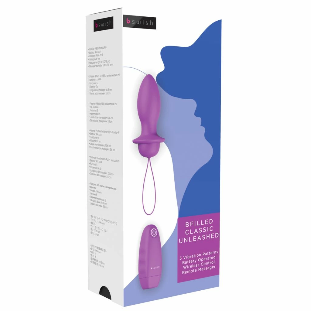 Image of B Swish Bfilled Classic Orchid Wireless Remote Plug 5-Mode