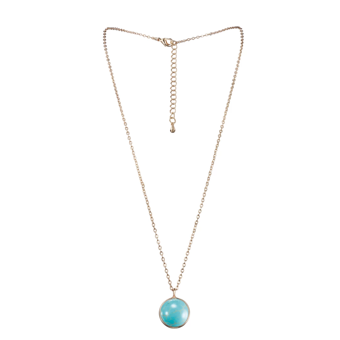 Image of Bijoux Indiscrets Horoscope Aquarius Set - Gemstone Necklace & Finger Massager