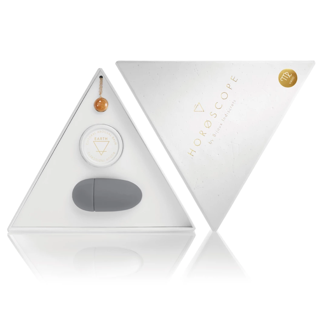 Main image of Bijoux Indiscrets Horoscope Virgo Zodiac Set with Gemstone & Finger Device