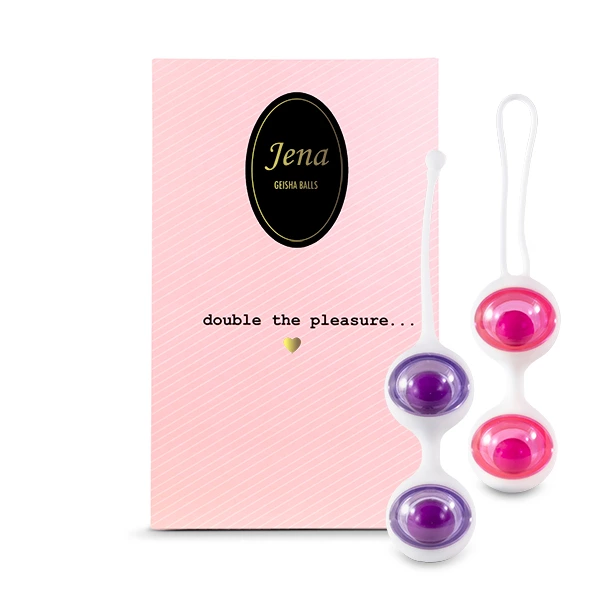 Image of FeelzToys Jena Pelvic Floor Trainer Set Purple Pink 5-in-1 System