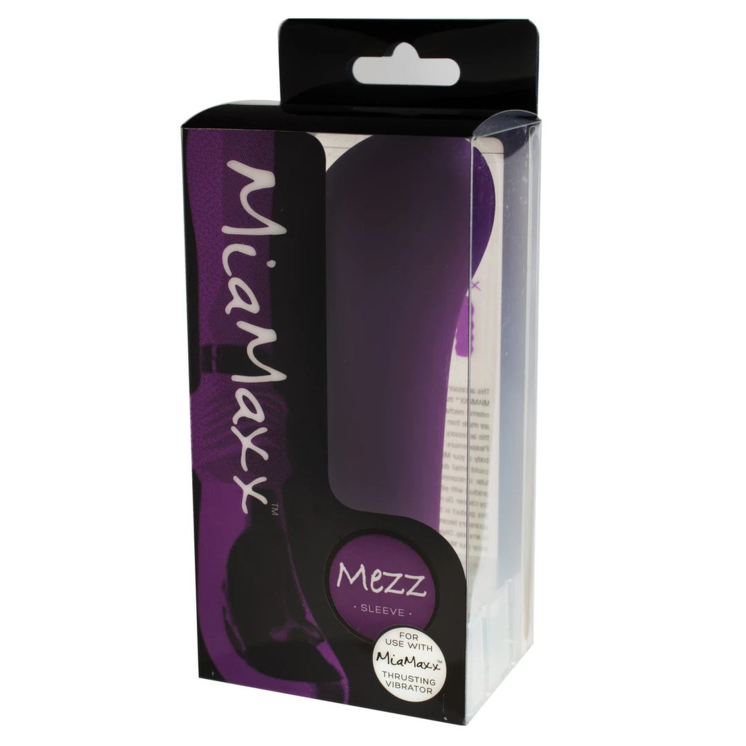 Image of MiaMaxx Mezz Sleeve G-Spot Purple - Anatomical Silicone Accessory 14.2cm