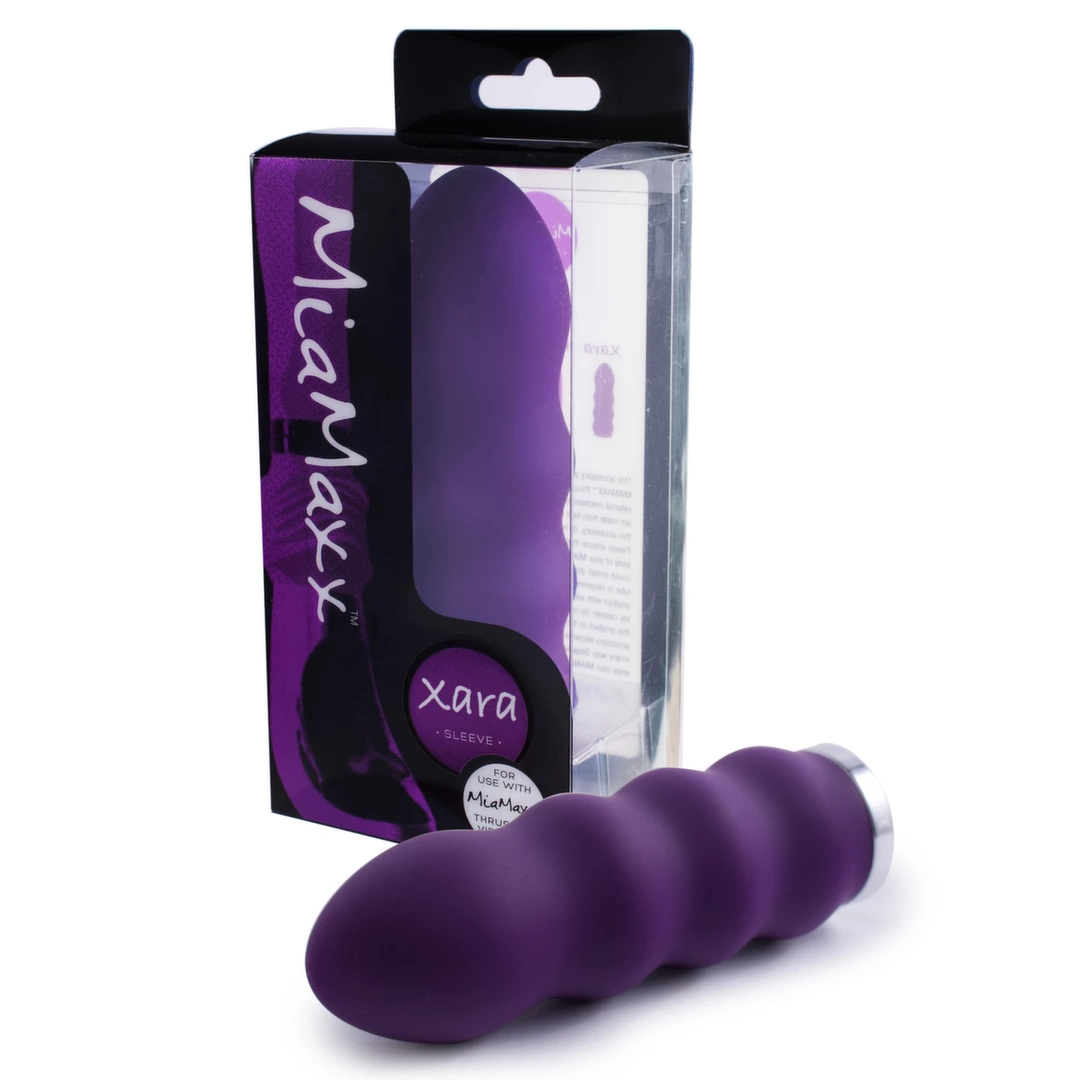 Image of MiaMaxx Xara Wave Sleeve Purple - Anatomically Shaped Insert, 13.5 cm