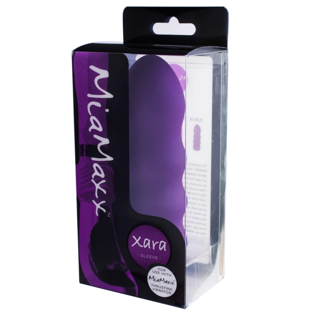 Image of MiaMaxx Xara Wave Sleeve Purple - Anatomically Shaped Insert, 13.5 cm