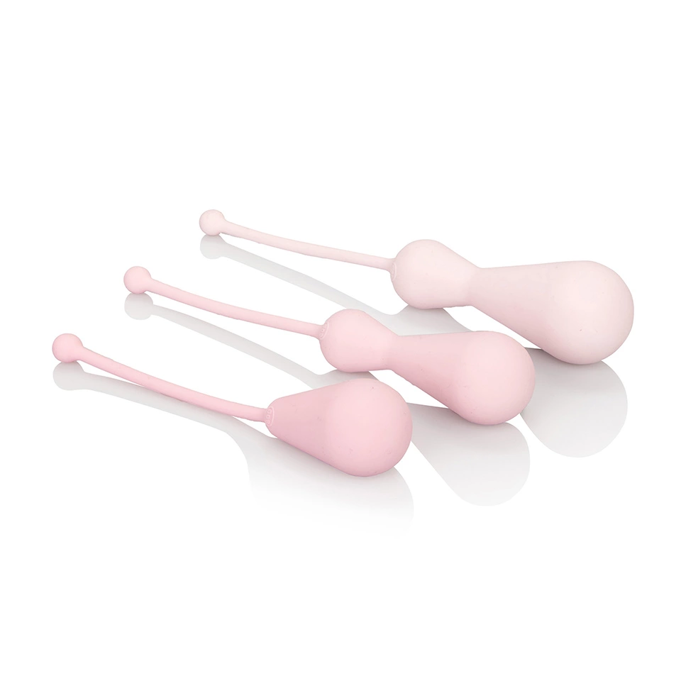 Image of CalExotics Inspire Silicone Weighted Kegel Training Kit Pink 3-Piece